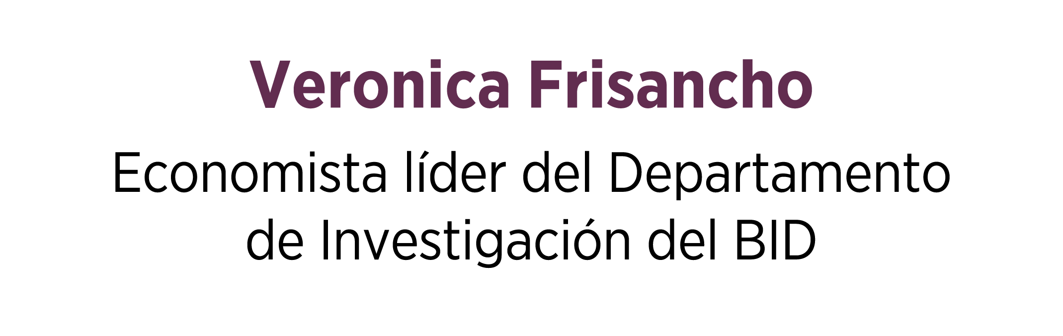 Veronica Frisancho