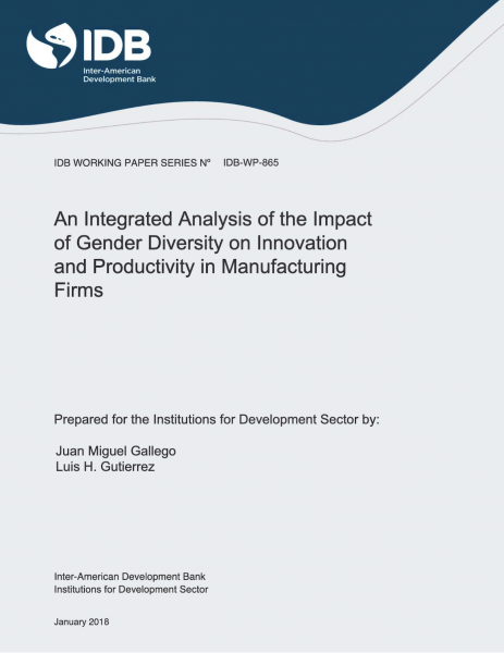 An Integrated Analysis of the Impact of Gender Diversity on Innovation and Productivity in Manufacturing Firms